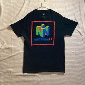 Nintendo Black T-Shirt with Red Accents